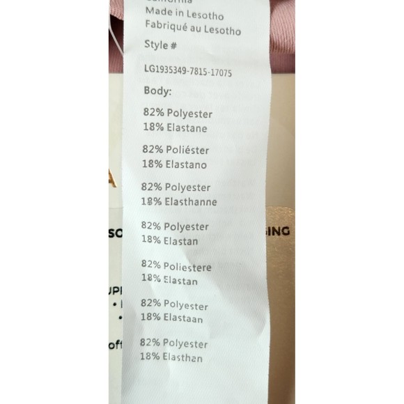 Fabletics Women's Pink Polyester Blend Elastic Waist Skinny Leggings Size 1X - Picture 7 of 7